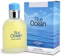 BLUE OCEAN POUR HOMME designer EDT cologne 3.4 oz spray by MCH Beauty Fragrances