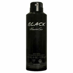 Black by Kenneth Cole 6 oz All Over Body Spray Men In Can 100% Full as Pictured