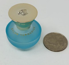 Versace DYLAN TURQUOISE Pour Femme EDT 0.17oz/5ml Miniature Splash Women’s NWOB