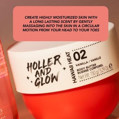 Holler And Glow Hawaii Heat Body & Hair Mist, Warm Vanilla, Peony & Amber Sce…