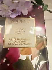 AERIN Cedar Violet Eau de Parfum Spray, Large Size 3.4oz/100ml New In Sealed Box