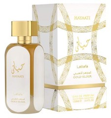 Lattafa Hayaati Gold Elixir Eau De Parfum Spray for Unisex, 3.4 Ounce