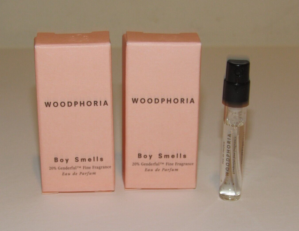 2 Boy Smells Woodphoria Eau de Parfum 0.1 Oz 3 mL TOTAL Unisex Perfume Spray
