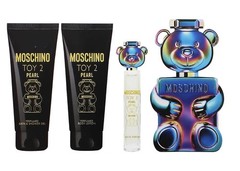 Moschino Toy 2 Pearl 4 PC Gift Set with 3.4 + 0.3 oz EDP, 3.4 oz SG and 3.4 BL