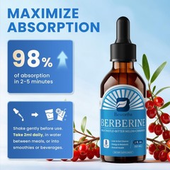 Berberine Supplement with Ceylon Cinnamon – 2 Fl Oz (Pack of 1)