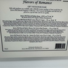 Vintage Jessica McClintock Flavors Of Romance Collection Gel Lotion Perfume New