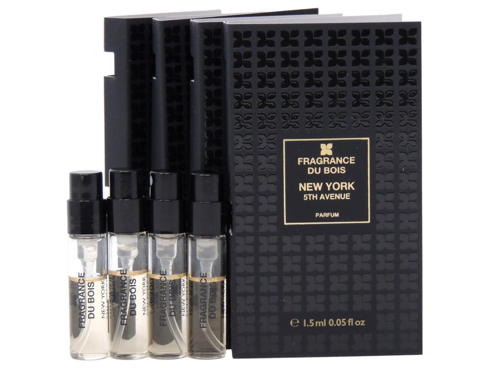 FRAGRANCE DU BOIS NEW YORK 5TH AVENUE 1.5ml .05fl oz x 4 COLOGNE PERFUME SAMPLES