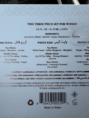 DUBAI UNDERGROUND 3 PC. ~Mango Sun, White Kiss & Creme Fatal~ Eau De Parfum Set!