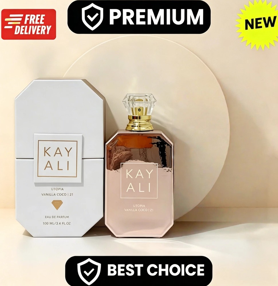 Kayali Utopia Vanilla Coco | 21 Eau de Women Parfum 100ml/3.4oz Spray New In Box