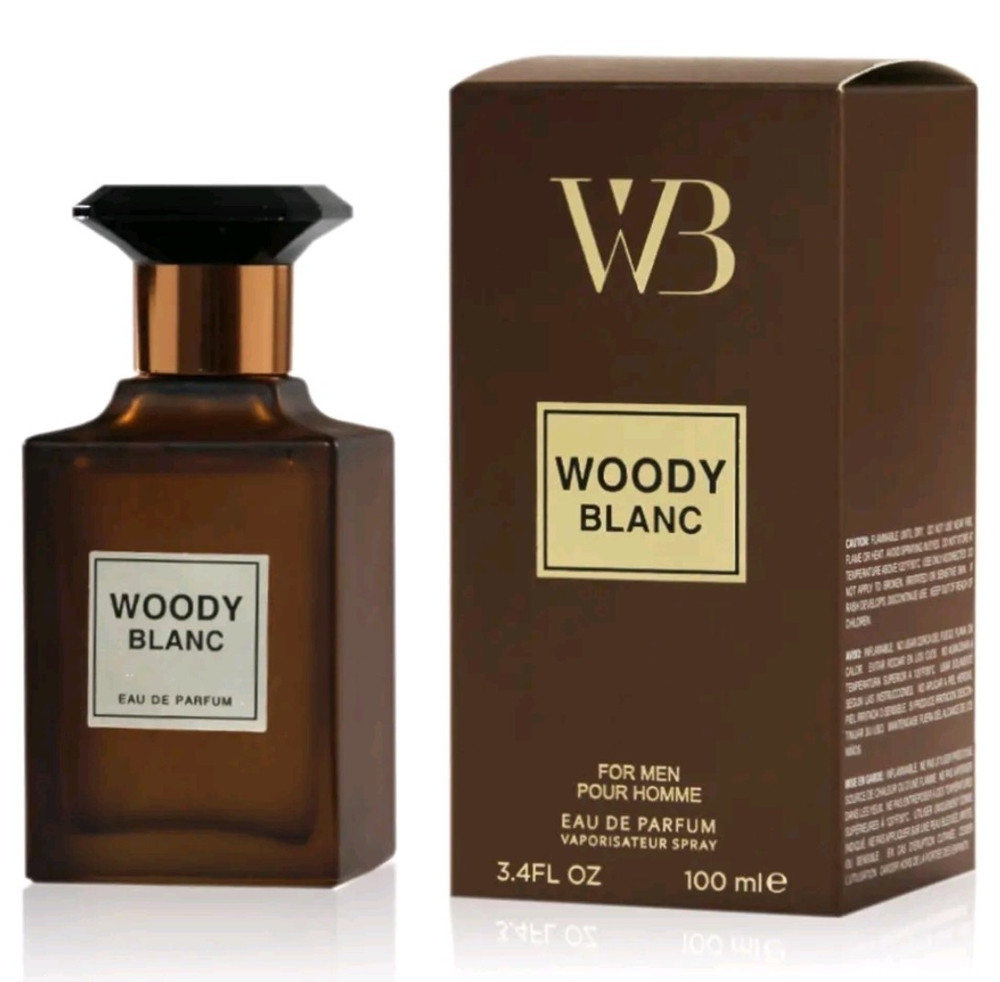 WB Woody Blanc Eau de Parfum Spray For Men Tobacco Vanilla 3.4 fl oz /100ml