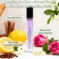 Umpeimvon Marshmallow Blush Perfume Oils for 0.34 Fl Oz (Pack of 3), pink