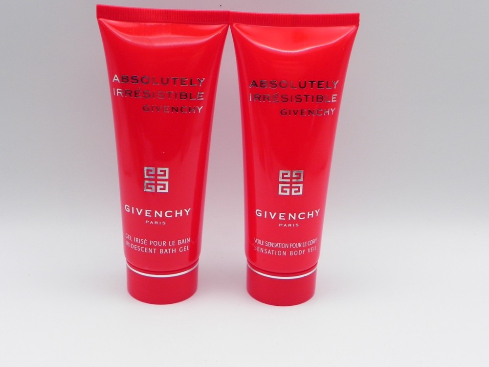 Givenchy Absolutely Irresistible Bath Gel + Sensation Body Veil 2.5oz Set New