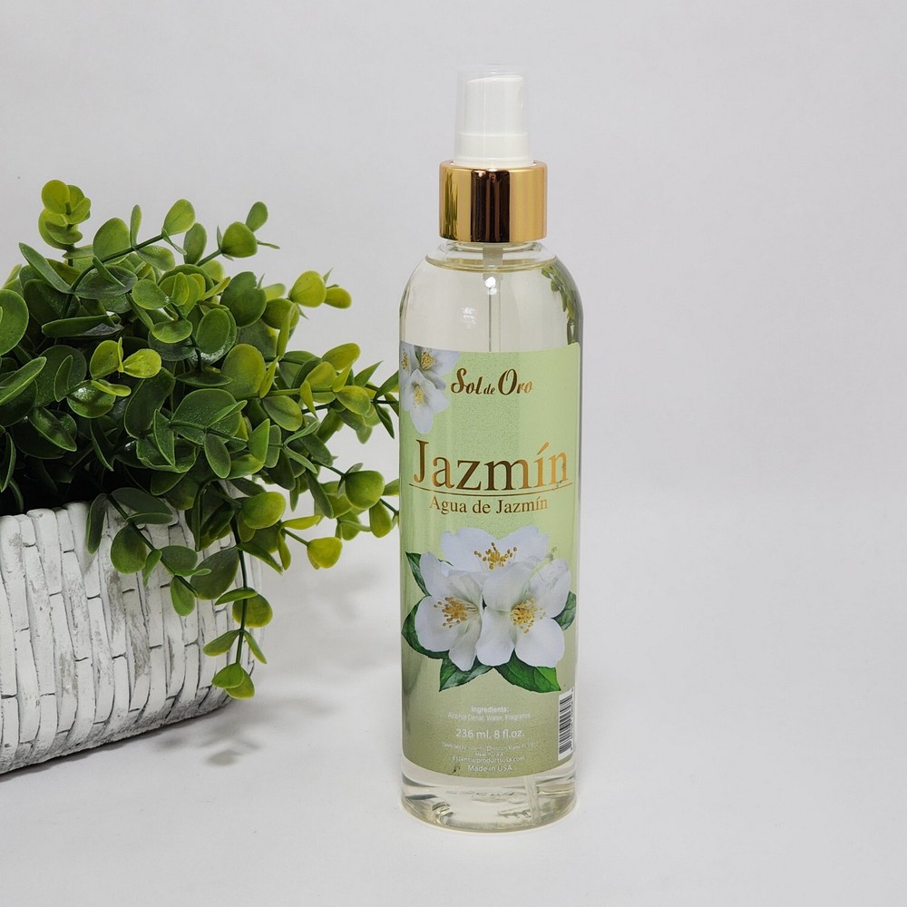 Sol de Oro Agua de Jazmin Cologne Body Spray Jasmine Fragrance 250 mL / 8 fl oz