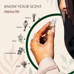 Dukhni 786 Majmua -6ML Arabic Fragrances | 100% pure ittar roll on