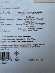 DUBAI UNDERGROUND 3 PC. ~Mango Sun, White Kiss & Creme Fatal~ Eau De Parfum Set!