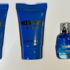Missoni WAVE Gift Set .17 oz EDT Splash, .8 oz After Shave Balm & Shower Gel