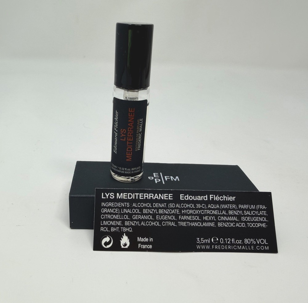 Frederic Malle Lys Mediterranee Edp Vintage 2016 travel Spray 3.5ml，0.12oz.