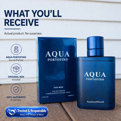 Fresh Aquatic Cologne for Men 3.4 oz EDP Designer Style Aqua Portofino
