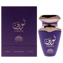 Khalis Lorene Niche Collection EDP for Women, Soft Floral Amber 3.4 oz Spray