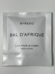 BYREDO BAL D’AFRIQUE Body Lotion × 1 Sample Packet /10 ml /.33 fl oz NEW