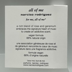 3 x Narciso Rodriguez All Of Me Eau de Parfum Spray Sample 0.6 ml each 3 Pack