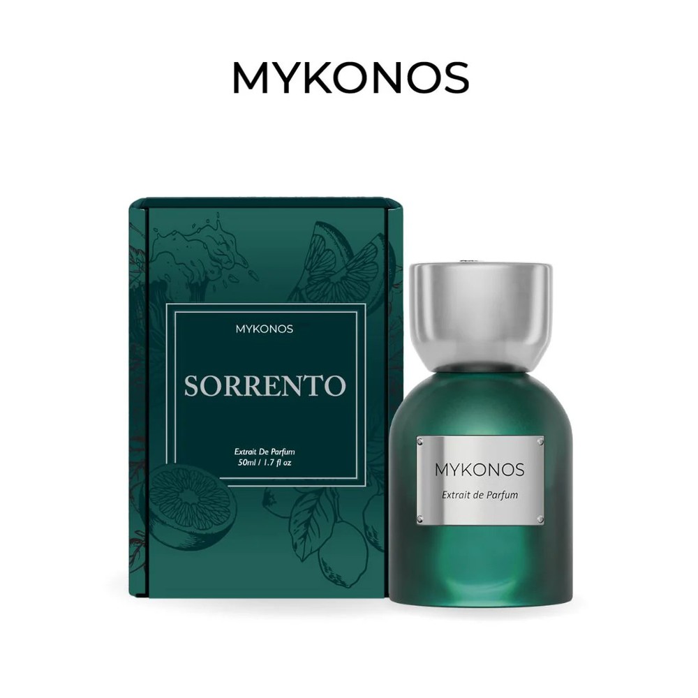 Mykonos Sorrento Extrait de Parfum 50ml Citrus Musk Woody Fresh Unisex Perfume