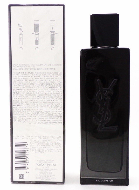 Yves Saint Laurent MYSLF Eau de Parfum Spray 3.3 fl oz Refillable Woods