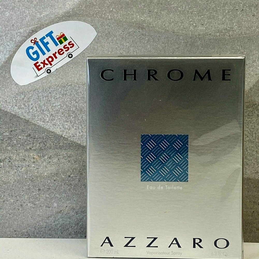 Azzaro Chrome Eau de Toilette, Cologne for Men, 6.7 Oz