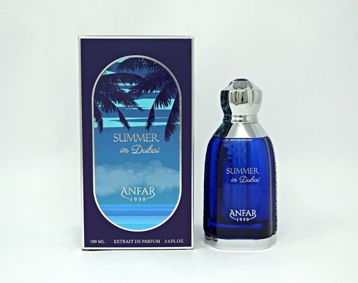 Anfar Summer in Dubai Extrait de Parfum Spray, 3.4 fl oz / 100 mL,*Made in UAE*