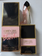 Carolina Herrera GOOD GIRL BLUSH Body Lotion 3.4Oz/100mL & 0.24Oz Mini Splash
