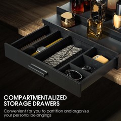Sephyroth Cologne Organizer for Men 4 Tier of Elevated Display Black