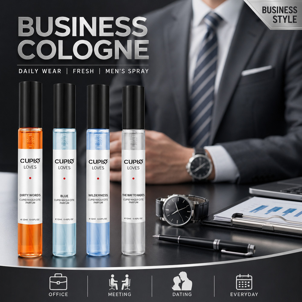 CUPID Men’s Cologne Spray Set Fresh Woody Fragrance Office Business Daily Wear