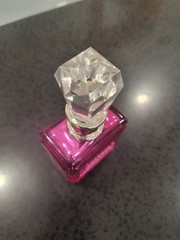Viva La Juicy Noir Pink Perfume Bottle Acrylic Diamond Top EMPTY Bottle