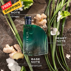 Nautica Color Green Eau de Toilette for Men, Woody 1.6 Fl Oz (Pack of 1)