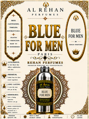 Al Rehan Perfumes Blue For Men Best Attar Perfume Oil 100ML Long Lasting Scent