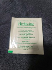 Lot Of 9 Herbissimo Mediterranean Marjoram Cologne Refresher Towelette .07 FL Oz