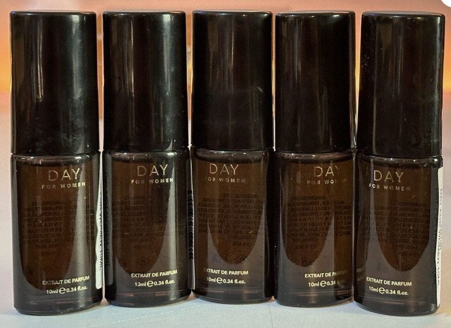 FRAGRANCE ONE DAY for WOMEN by Jeremy Fragrance, 5 x 10ml, 1.7 oz 50 ml total