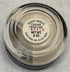 Vintage Avon Perfume Glace Solid Creme NIGHT MAGIC EVENING MUSK .6oz NOS