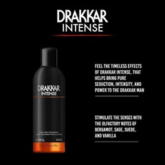 Intense Body Spray for Men, Long Lasting Ambery Fougere Cologne, 5.8 Fl Oz