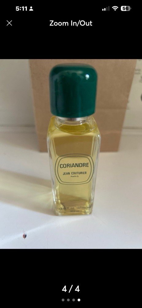 Vintage Coriandre EDT SPLASH 1.8 oz / 50 ml New In Box Jean Couturier France