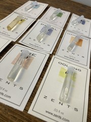 9 ZENTS Fragrance Sample Lot .03oz Luxury Scent ORE FIG SUN WATER FRESH PEAR
