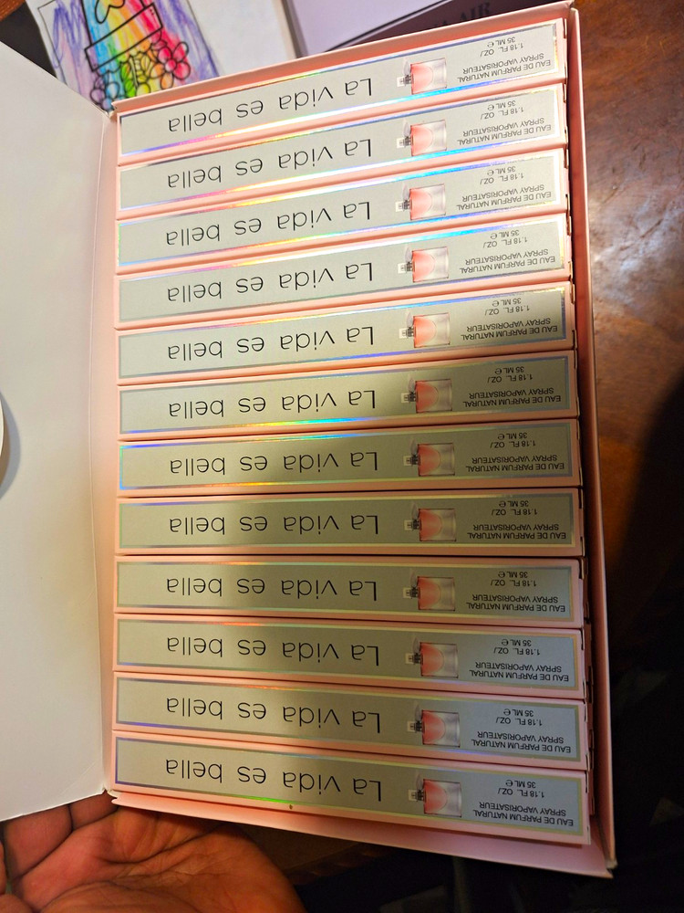 Bulk Fragrance Lot – 24 pcs La Vida Es Bella Eau de Parfum Spray 35ml Travel.