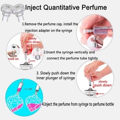 MUB 10ml Perfume Refill Pump Tools, Decanter 6 Piece Set, 2types-10ML
