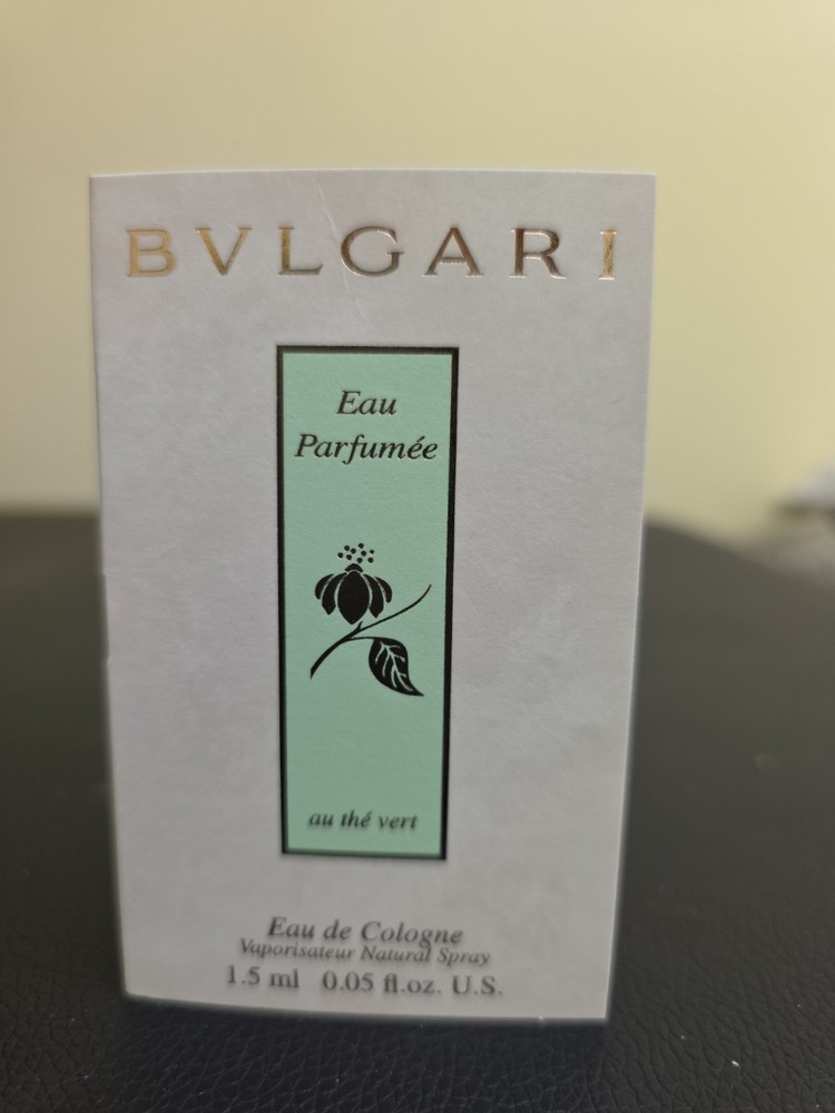 Bvlgari Eau Parfumee Au The Vert Eau de Cologne Sample Spray .05oz 1.5ml in card