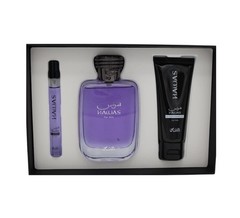 Rasasi Hawas For Him 3 Pc Gift Set 100ml EDP + 10ml Travel Spray + 60ml Shower
