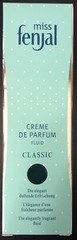 Miss Fenjal Cream DE PARFUM FLUID CLASSIC The elegantly fragrant fluid 100 Ml