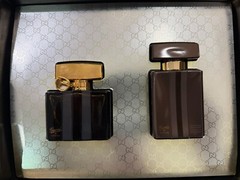gucci by gucci perfume gift set spray(1.7oz),lotion(3.3oz) (&1 free perfume)