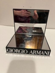 Giorgio Armani Perfume Display – Acrylic/Mirrored with LOGO – New Without Box