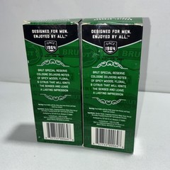 2 Sealed Brut Special Reserve Spray Cologne 3.4 Fl Oz Each Slightly Damaged Boxe