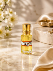 Vrindavan sandalwood attar perfume oil-Alcohol-Free, Roll on bottle